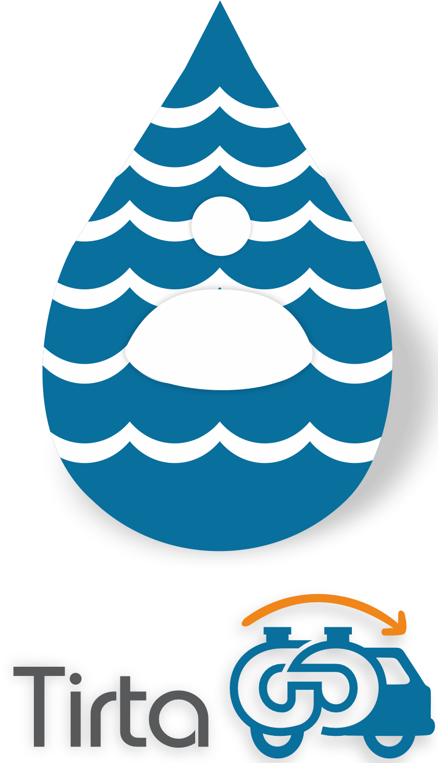 Logo Tirta Go — pesan air bersih Indonesia