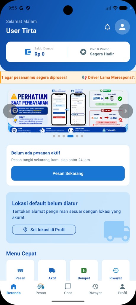 Beranda Tirta Go